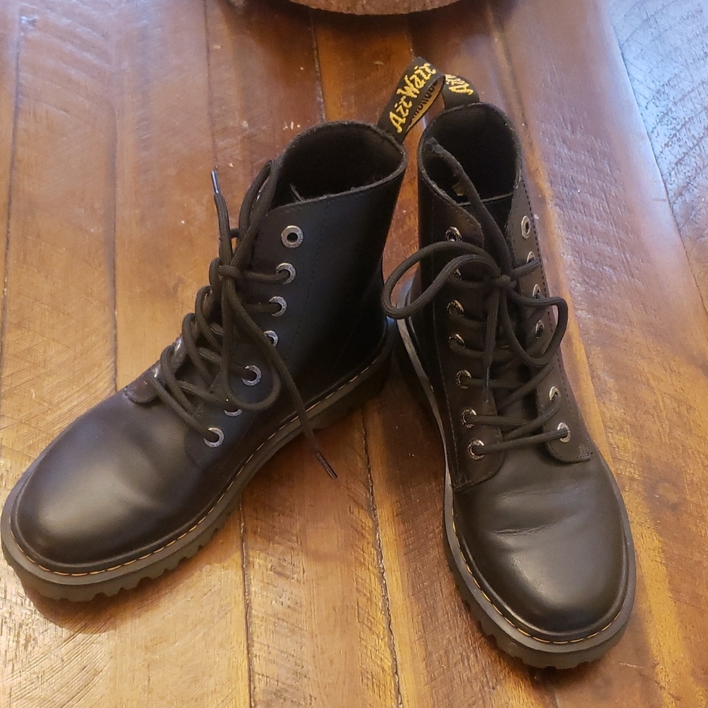 Dr. Martens Black Leather Boots
